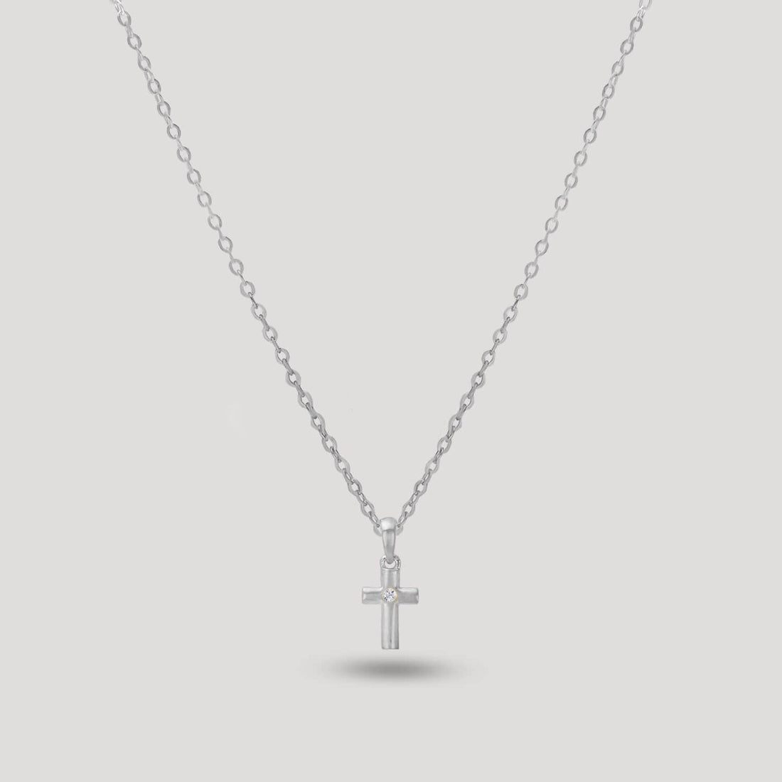 Delicate Cross with a Natural Diamond - Soul Nomads