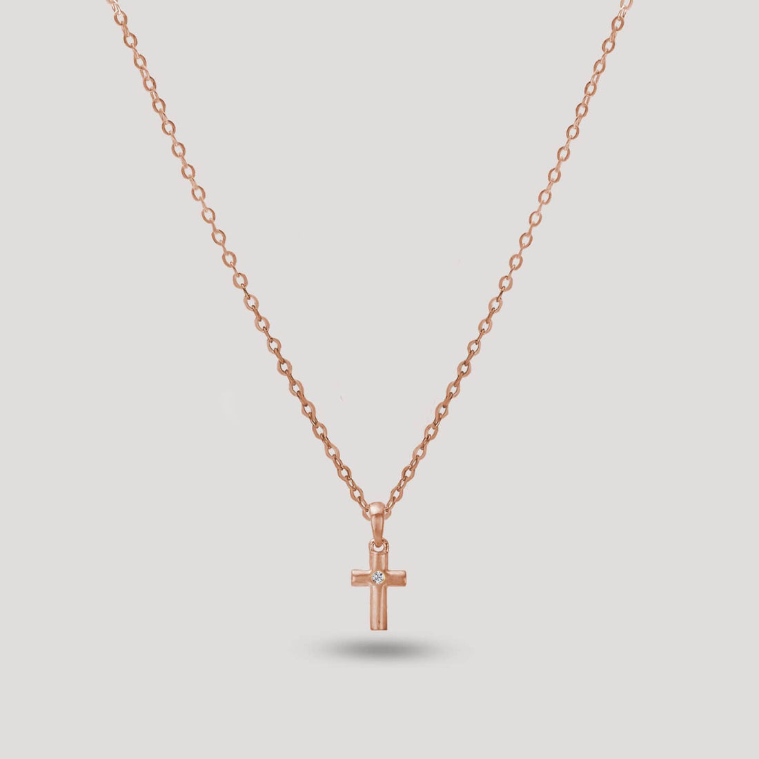 Delicate Cross with a Natural Diamond - Soul Nomads