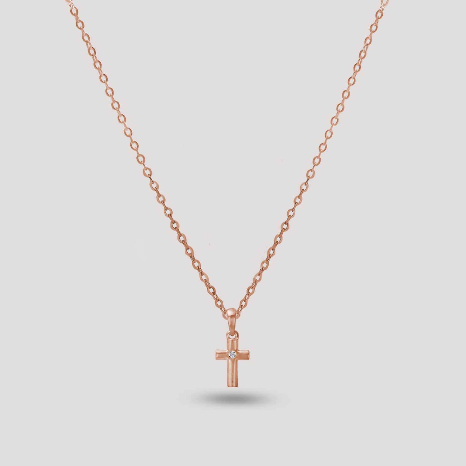 Delicate Cross with a Natural Diamond - Soul Nomads