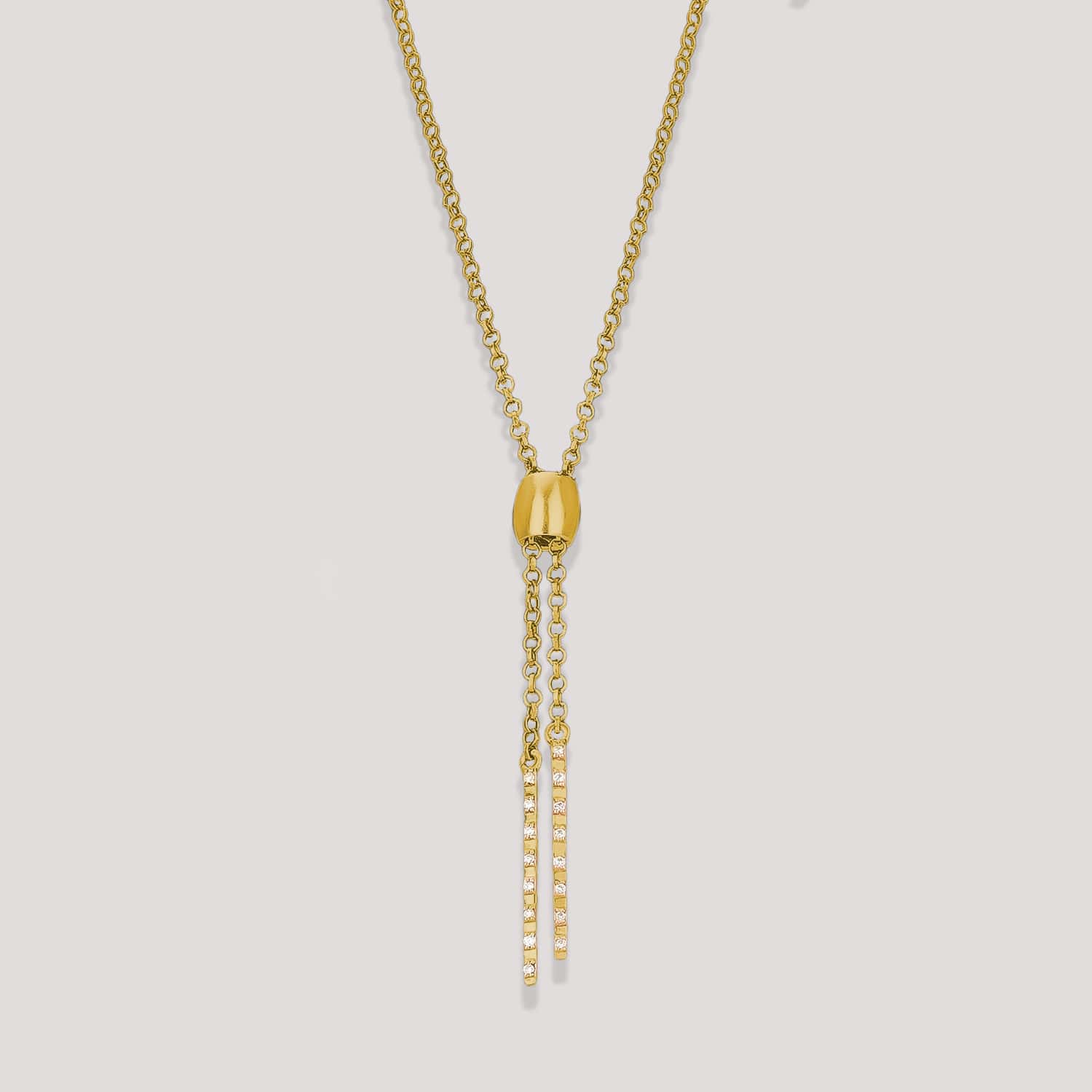 Diamond Bolo Necklace Vermeil - Soul Nomads