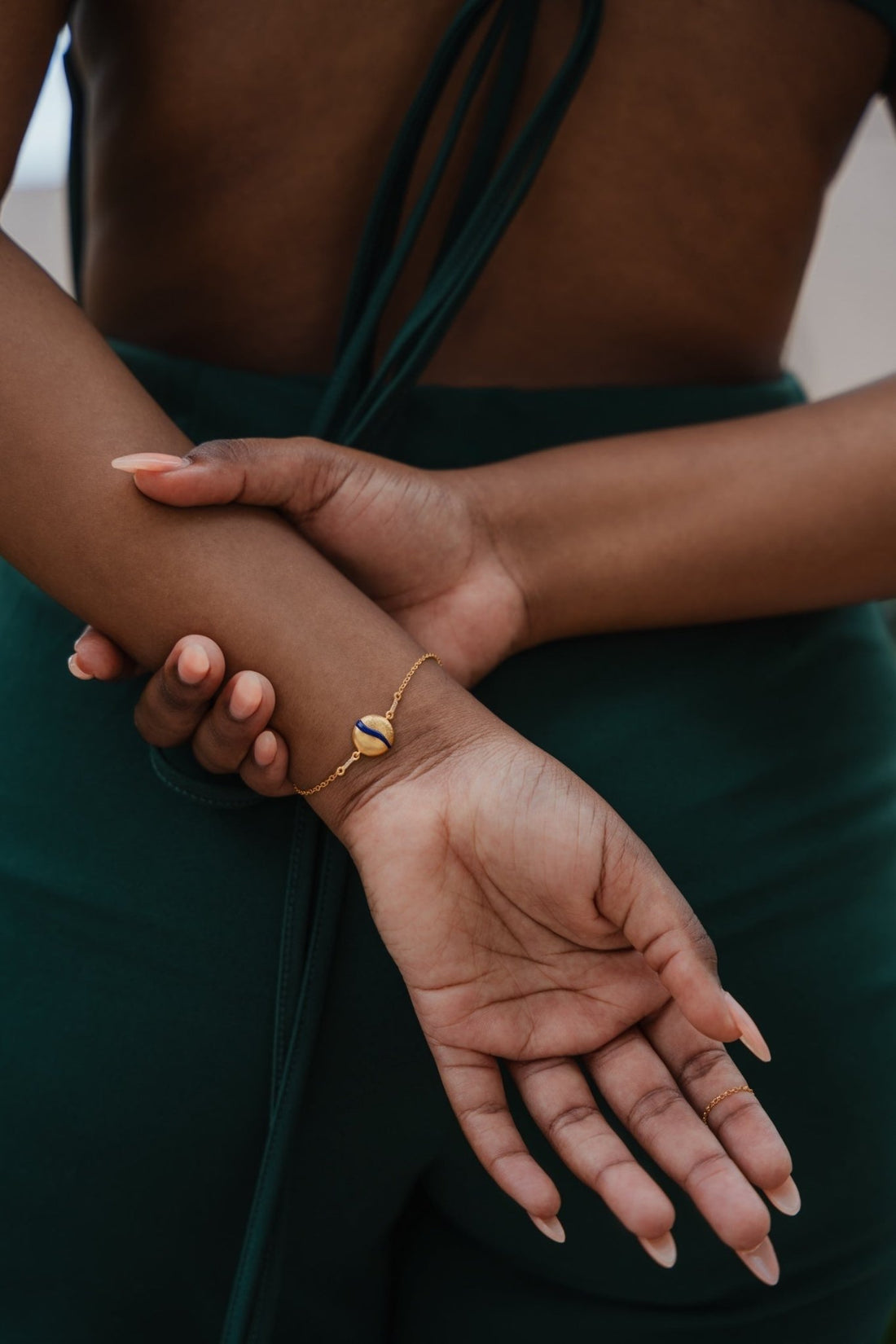 Hammered Shield Inlay Bracelet - Soul Nomads